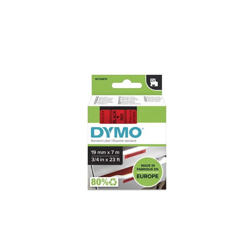 CINTA ROT-DYMO LM D1 7m 19 NEGR-s-ROJO