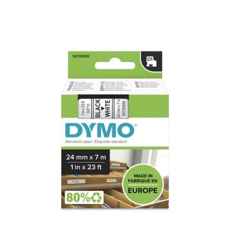 CINTA ROT-DYMO LM D1 7m 24 NEGR-s-BLANC