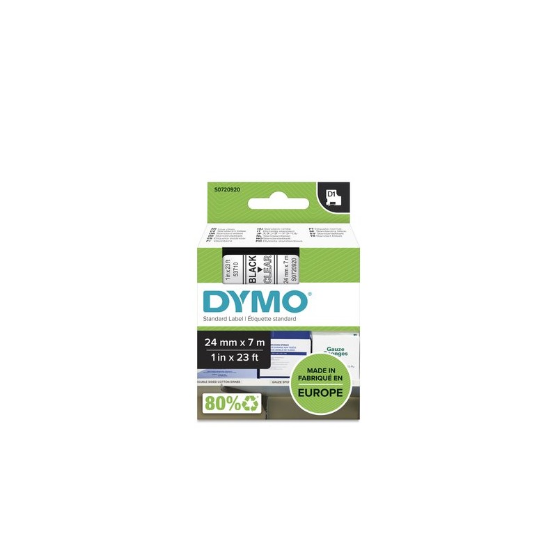 CINTA ROT-DYMO LM D1 7m 24 NEGR-s-TRANSP CINTA ROT-DYMO LM D1 7m 24 NEGR-s-TRANSP