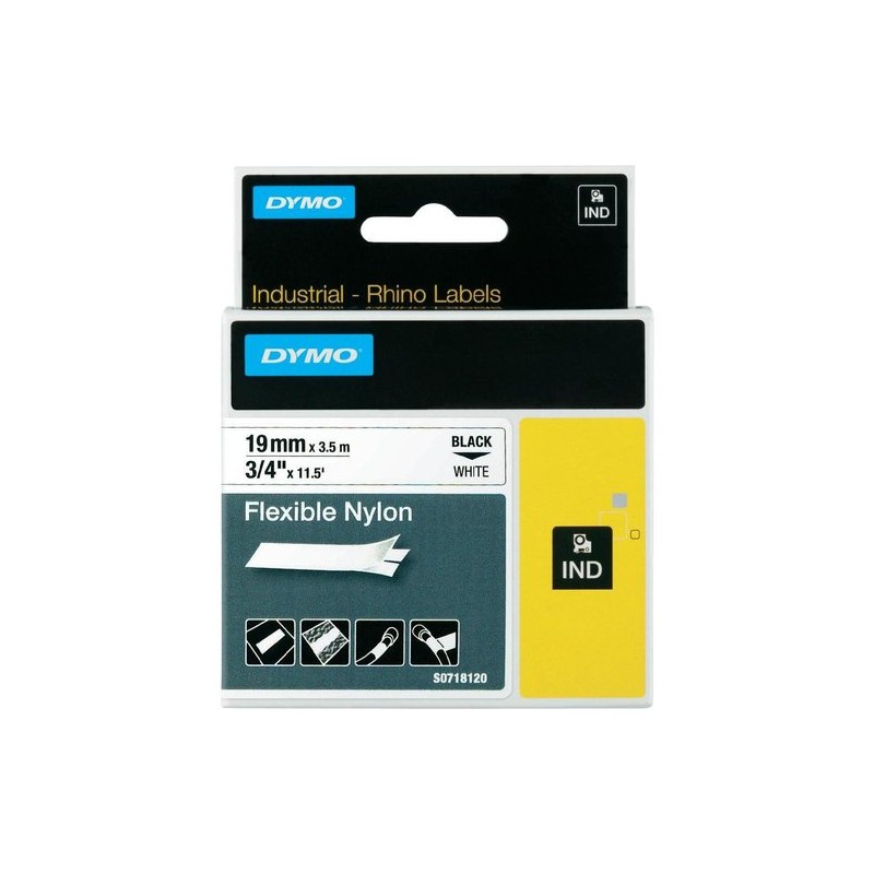 CINTA ROT-DYMO RHINO NYLON FLEX-19 BLAN- CINTA ROT-DYMO RHINO NYLON FLEX-19 BLAN-