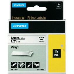 CINTA ROT-DYMO RHINO VINILO 12 BLANCO