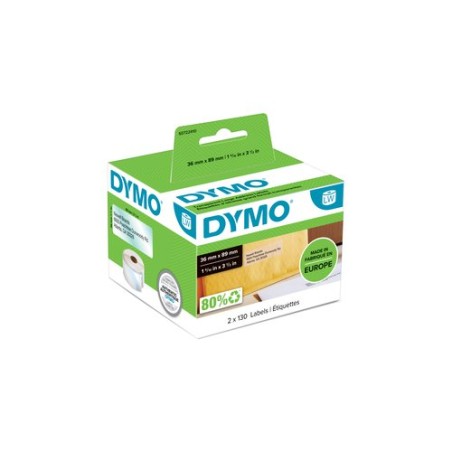ETIQ-DYMO LW 36x89mm RL-260 PLAST-TRAN-
