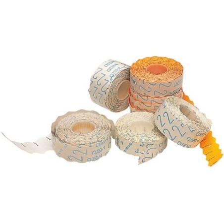 ETIQ-PRECIOS METO Nº1 REM-32x19 NARANJA