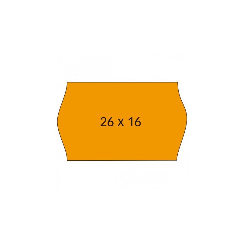 ETIQ-PRECIOS APLI REM-ONDA 26x16 NARANJA