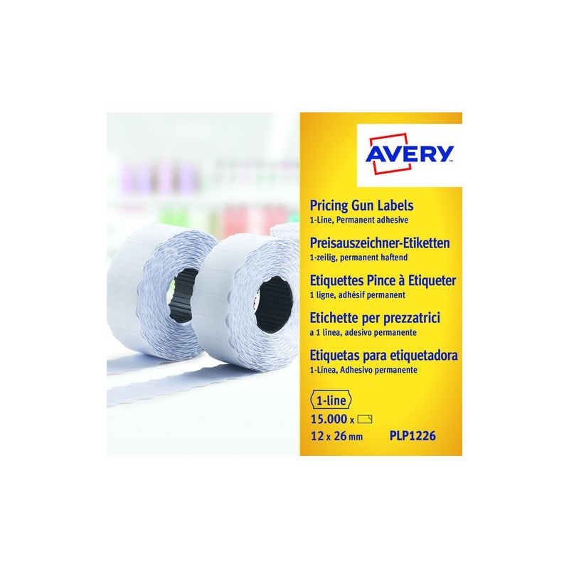 ETIQ-PRECIOS AVERY 26x12 BLANCO