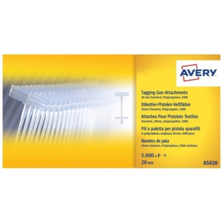 RECAMBIO AVERY NAVETE PLASTICO 20mm 5000