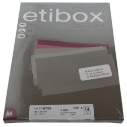 ETIQUETAS ADH-IMPR- ETIBOX A4 BLANCA CAJ