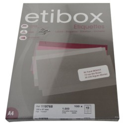 ETIQUETAS ADH-IMPR- ETIBOX A4 BLANCA CAJ