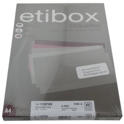 ETIQUETAS ADH-IMPR- ETIBOX A4 BLANCA CAJ