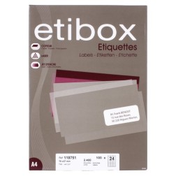 ETIQUETAS ADH-IMPR- ETIBOX A4 BLANCA CAJ
