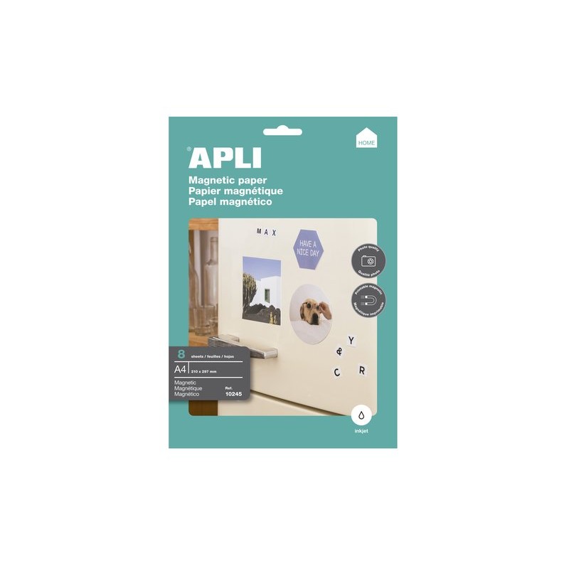 ETIQUETAS APLI A4 IMANTADAS 10245 8UDS