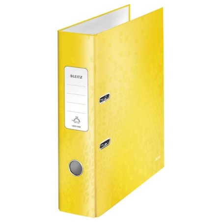 ARCHIVADOR LEITZ WOW A4 180º 80mm AMARIL