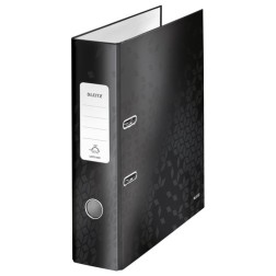 ARCHIVADOR LEITZ WOW A4 180º 80mm NEGRO