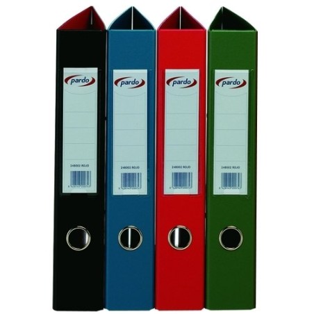 CARPETA PARDO PVC Fº 4 AN-25 MX NEGRO