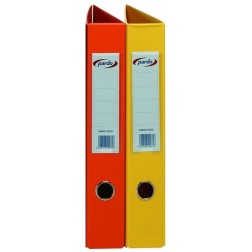 CARPETA PARDO PVC Fº 4 AN-40 MX AMARILLO