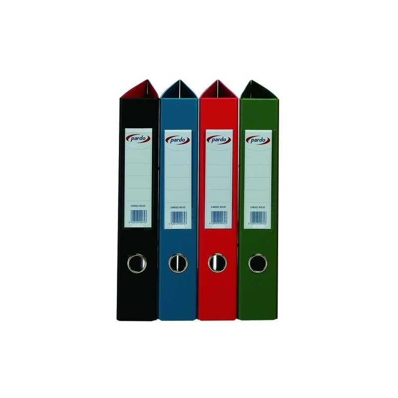CARPETA PARDO PVC Fº 4 AN-40 MX ROJO