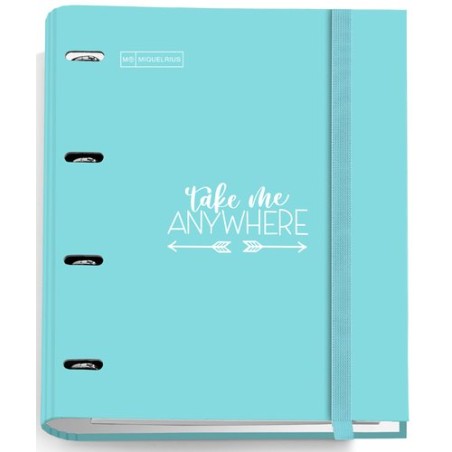 CARPEBLOC MR MESSAGES A4 AZUL CIELO