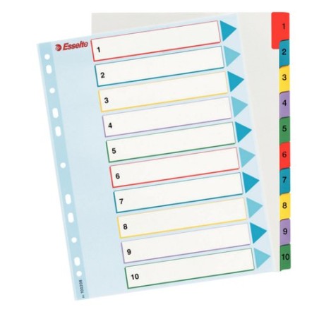 INDICE ESSELTE CART-BORR-NUM-A4+ ps-1-10