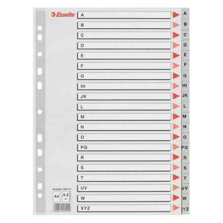 INDICE ESSELTE PP ALF-A4 20 ps-GRIS