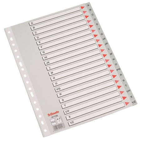 INDICE ESSELTE PP ALF-Fº 20 ps-GRIS