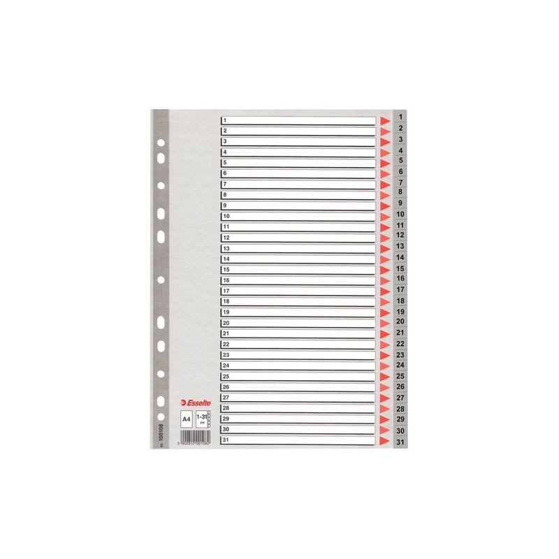 INDICE ESSELTE PP NUM-A4 ps-1-31 IND-COL INDICE ESSELTE PP NUM-A4 ps-1-31 IND-COL