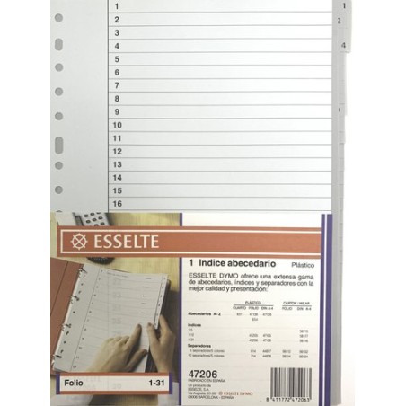 INDICE ESSELTE PP NUM-Fº ps-1-31 IND-COL
