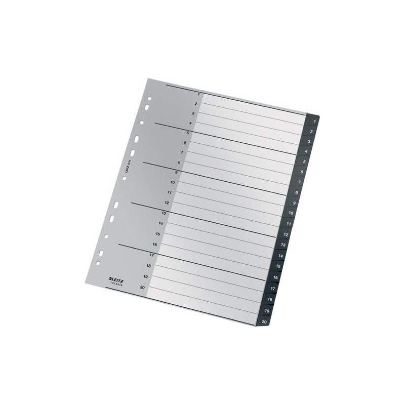 INDICE LEITZ PP RECYCLE NUM-A4+ ps-1-20 INDICE LEITZ PP RECYCLE NUM-A4+ ps-1-20