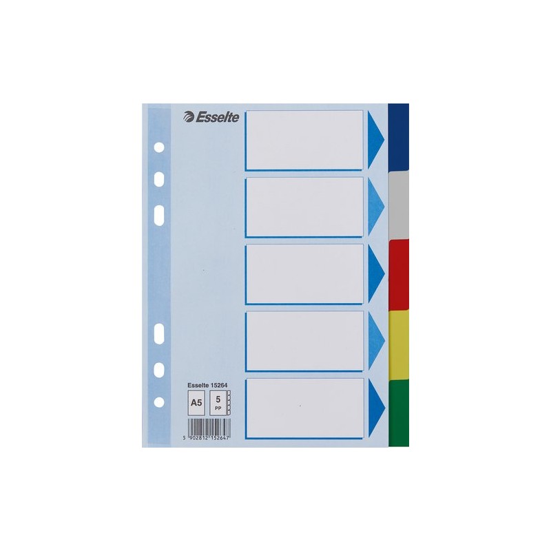 SEPARADORES ESSELTE PP A5 5 ps-
