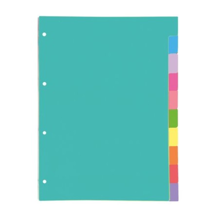 SEPARADORES OXFORD CARTULINA A4 10 ps-