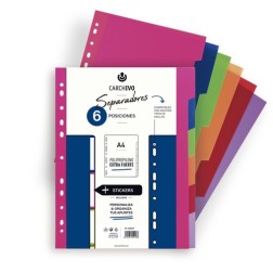 SEPARADORES CARCH-EXTRA PP A4 6 ps-