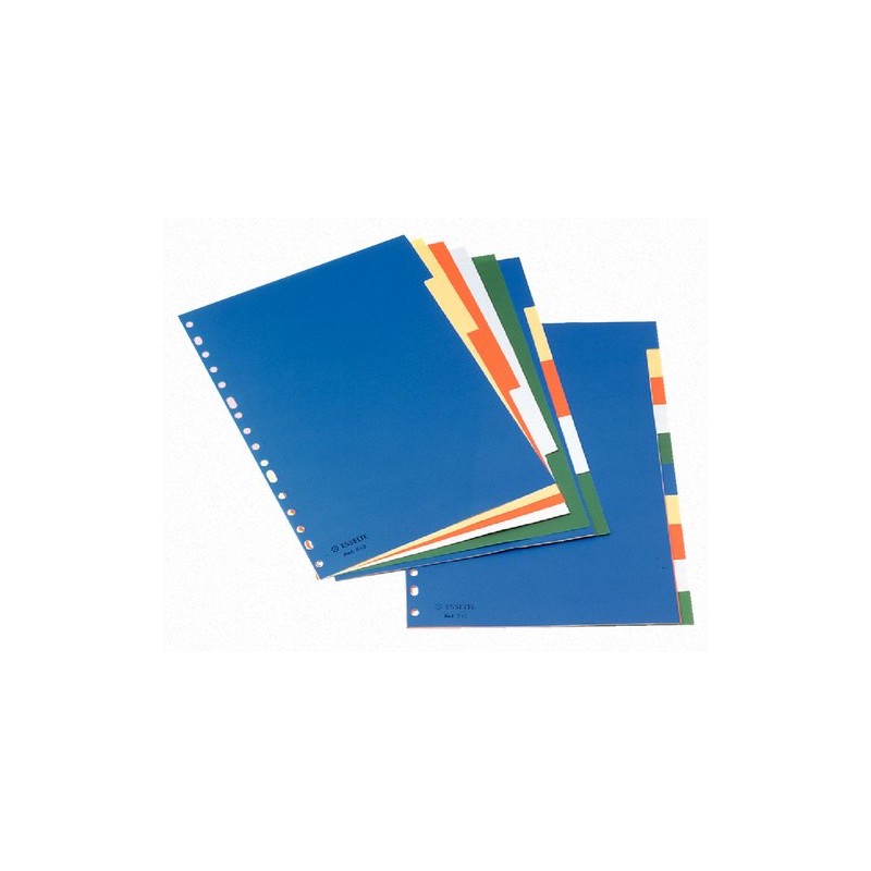 SEPARADORES ESSELTE PP A4 5 ps-IND-B-N