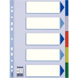 SEPARADORES ESSELTE PP A4 5 ps-IND-COL-
