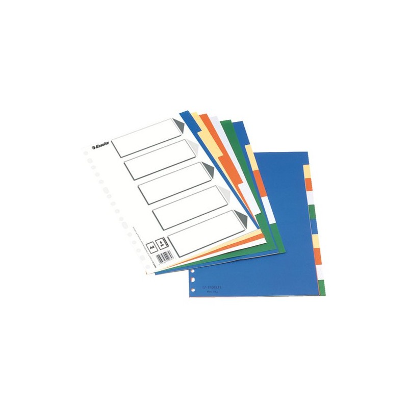 SEPARADORES ESSELTE PP A4 10 ps-IND-B-N