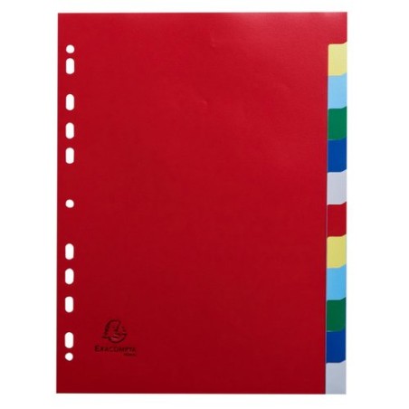 SEPARADORES EXACOMPTA PP FLEX- A4 12 ps-