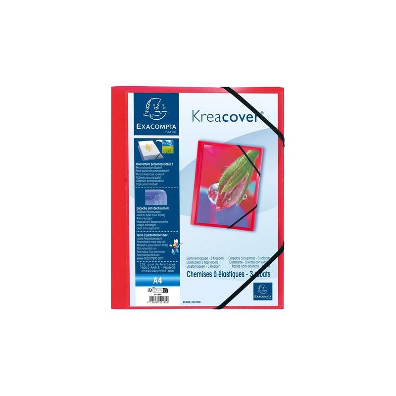 CARPETA SOLAP-EXACOMPTA PP A4 ROJO CARPETA SOLAP-EXACOMPTA PP A4 ROJO