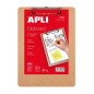 CARP-PINZA PORTABLOCS APLI A4 MADERA