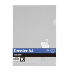 DOSS-UÑERO OFFICE BOX A4 CRISTAL P-10