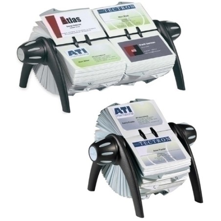 FICHERO ROTAT-TARJET-VISIFIX FLIP NEGRO