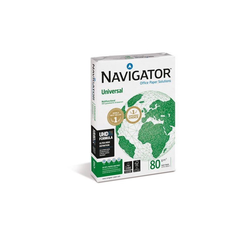 PAPEL A4 NAVIGATOR 80g 500h UNIVERSAL