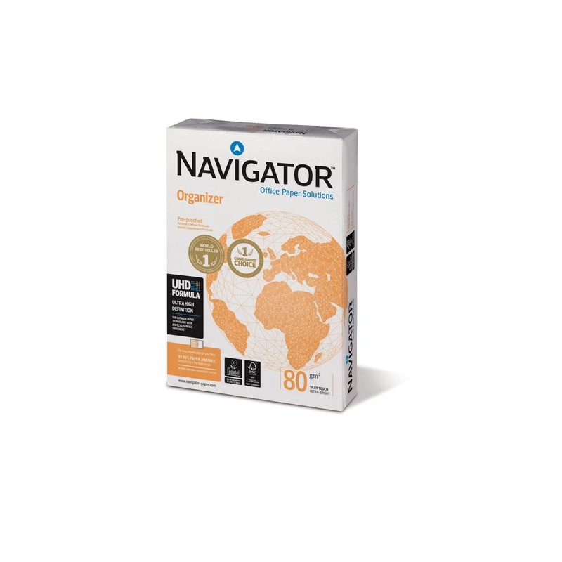 PAPEL A4 NAVIGATOR 80g 500h 4 TALAD-ORG