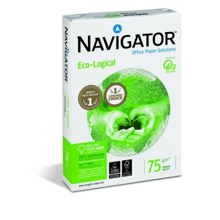 PAPEL A4 NAVIGATOR ECO-LOGICAL 75g 500h