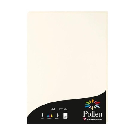PAPEL CLAIREFONTAINE POLLEN A4 50h BLANC