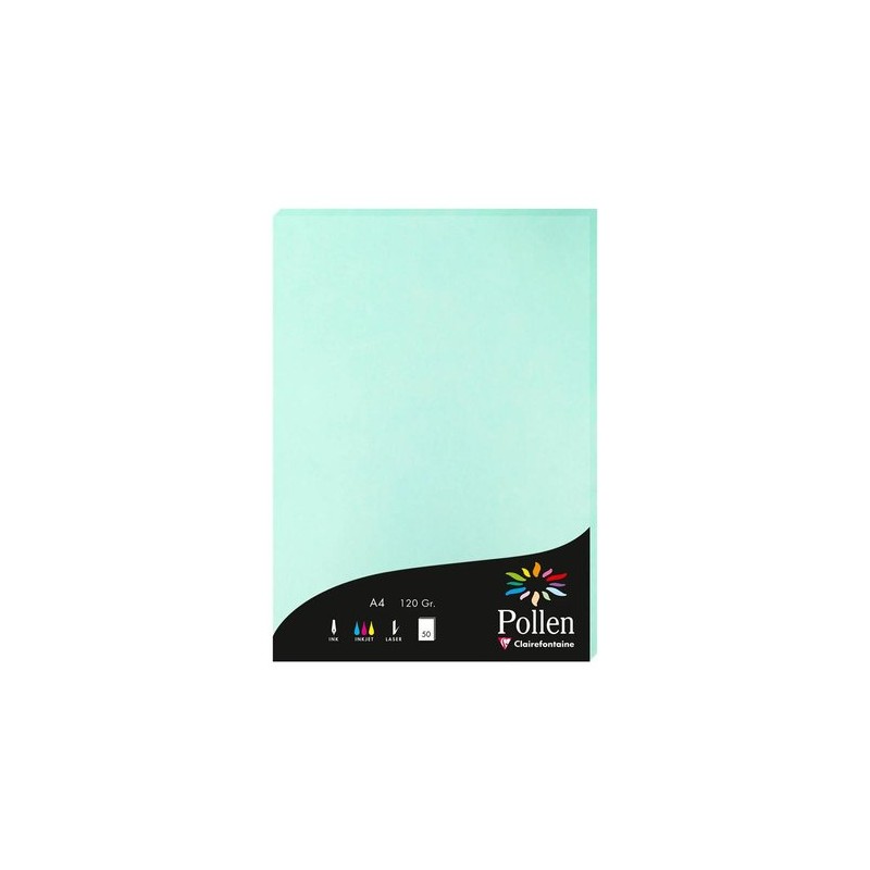 PAPEL CLAIREFONTAINE POLLEN A4 50h JADE