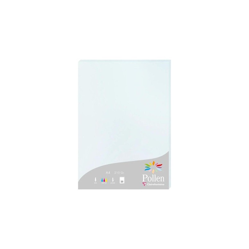 PAPEL CLAIREFONTAINE POLLEN A4 25h AZUL