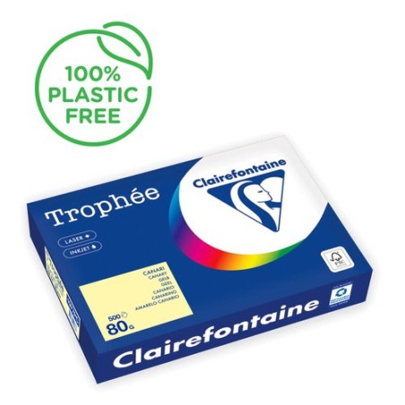 PAPEL COLOR A4 TROPHEE 80g 500h AMARILLO
