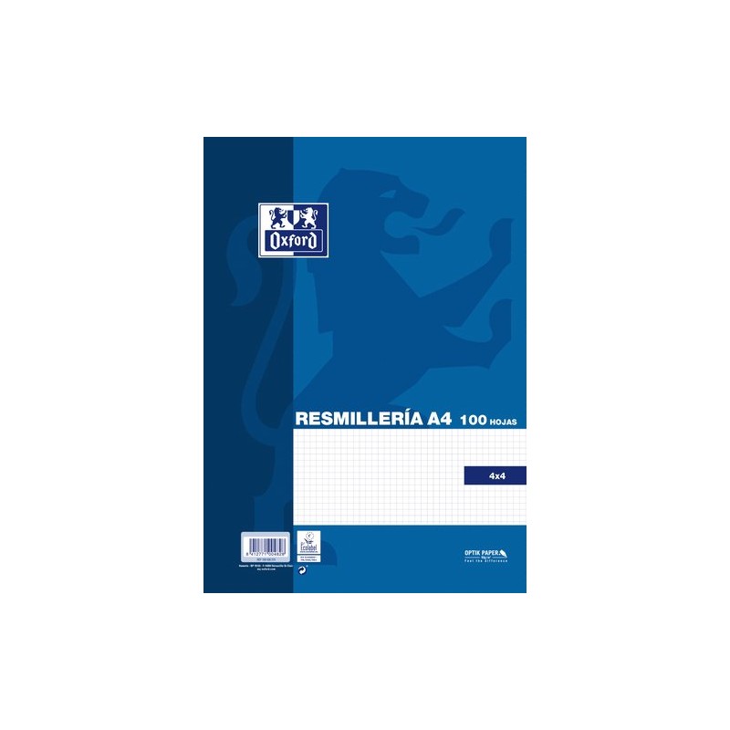 PAPEL OXFORD A4 100h CD-4 AZUL