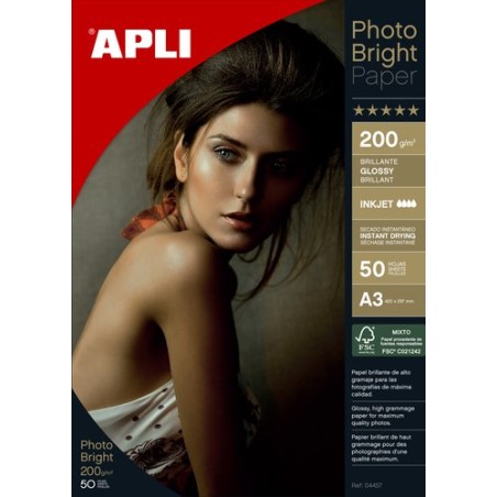 P-INKJET APLI FOTO A3 200g 50h BRIGHT