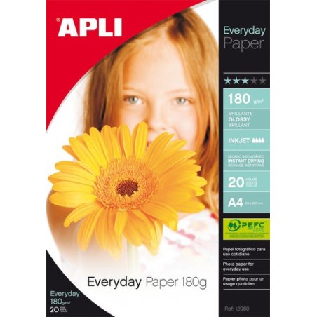 P-INKJET APLI FOTO A4 180g 20h GLOSSY