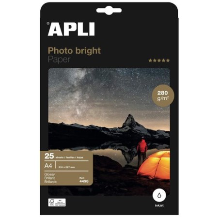 P-INKJET APLI FOTO A4 280g 25h BRIGHT PR