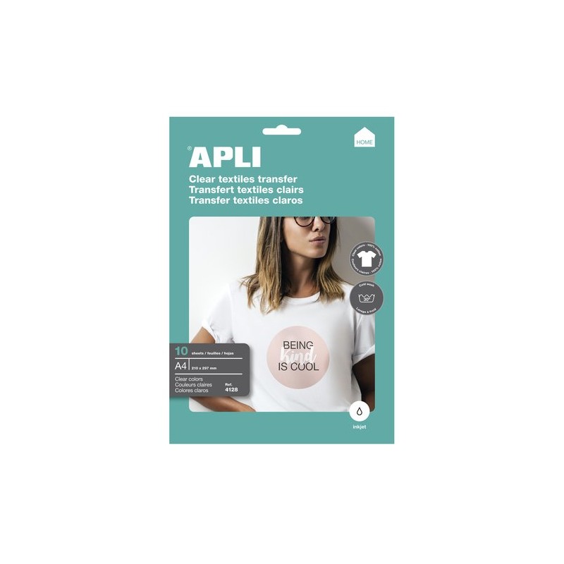 P-IJ-TRANSFER APLI A4 10h ALGODON BLANCO